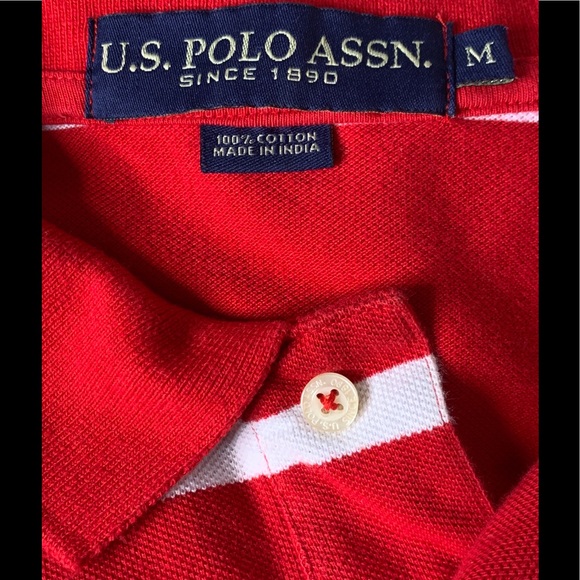 🔴⚪️ U.S. Polo Assn. Sporty Pique Polo Shirt M🔴⚪️ - Picture 6 of 8